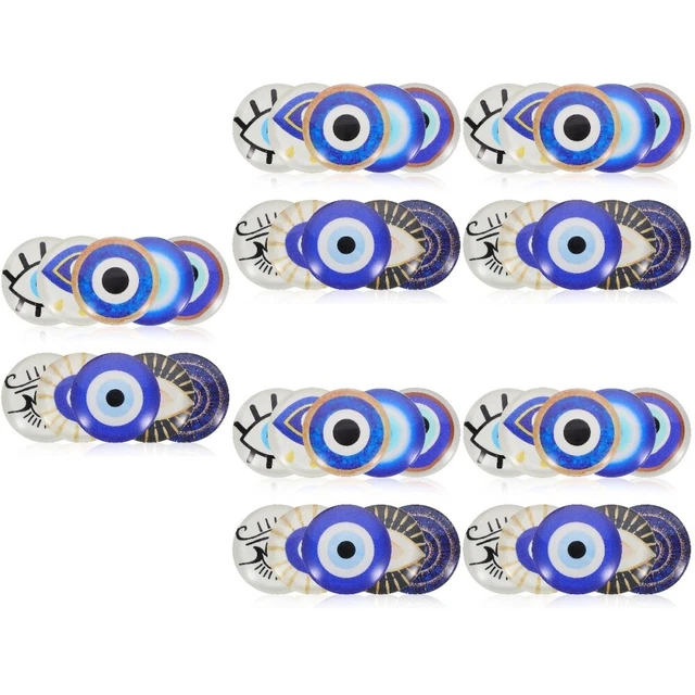 50 PCs Glas Cabochons gemischter Stil Luminous Flat Back Dome Cabochons für DIY