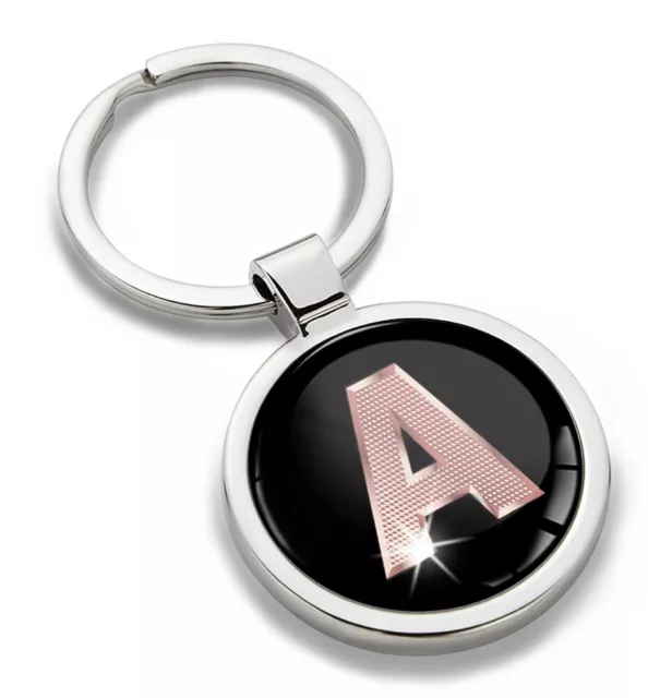 A - Z Alphabet Letter Initial Metal Keyring Keychain with Giftbox Key Ring Chain