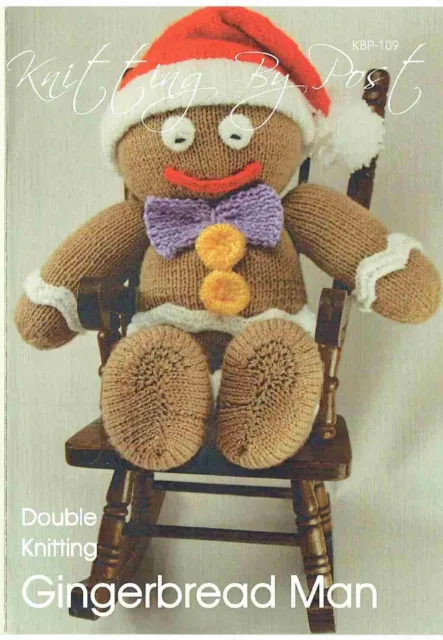 Knitting by post KBP109 gingerbread man knitting toy pattern