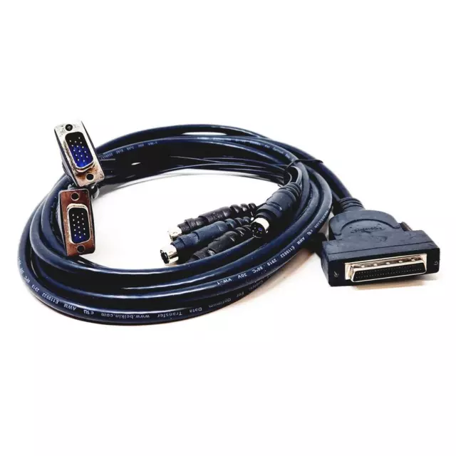 Belkin OmniView Enterprise Series Dual-Port PS/2 KVM Cable Black 1.8m F1D9400-06