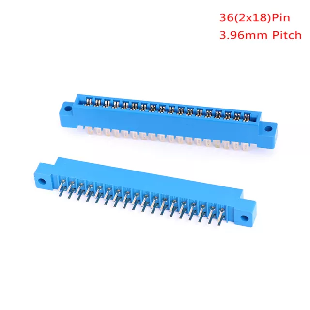 Card edge connector 2x18 Pin 36 Pin gold slot PCB panel solder socket harness FD