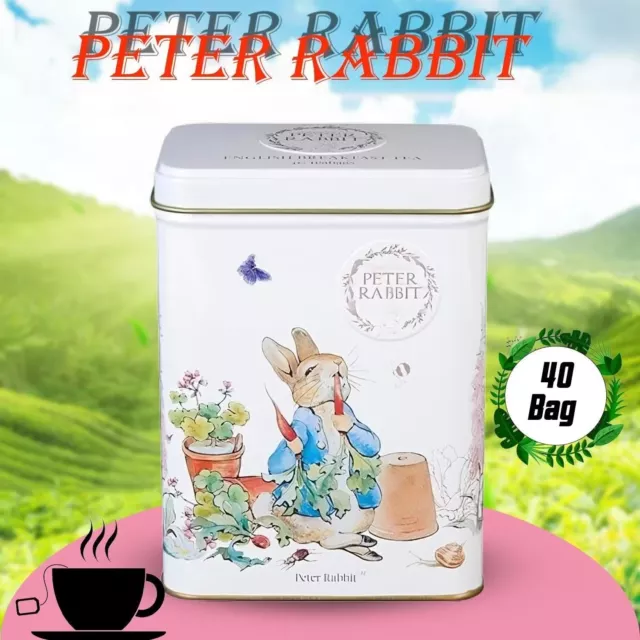 English Peter Rabbit English Breakfast Beatrix Potter Tea Tin 40 Teabag X 1