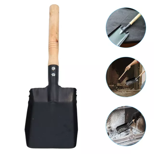 Soot Fireplace Shovel Mini Dust Pan Bbq Charcoal Wood Stove Tools