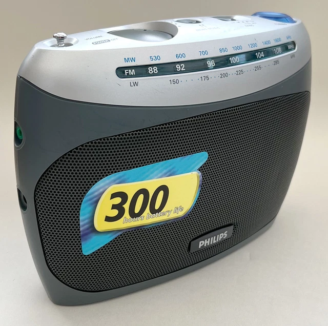 Radio Vintage Philips AE1850 - FM / MW - Argenté - Fonctionnelle