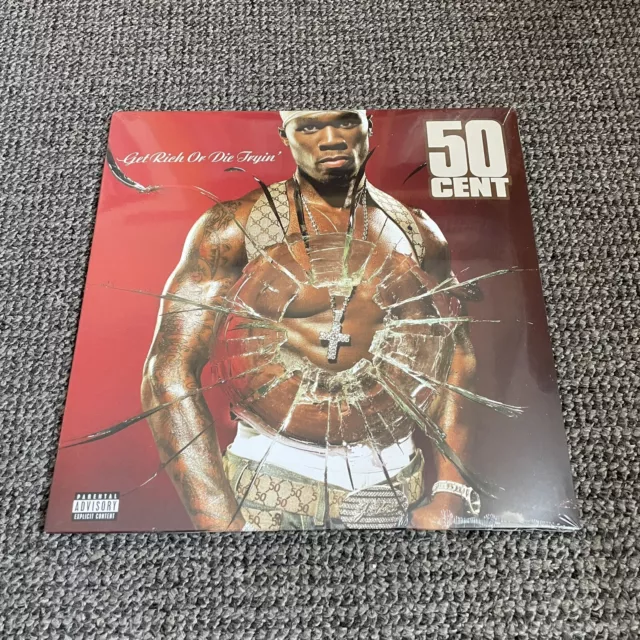 50 Cent – Get Rich Or Die Tryin' Vinyl Record SEALED 2xLP Black