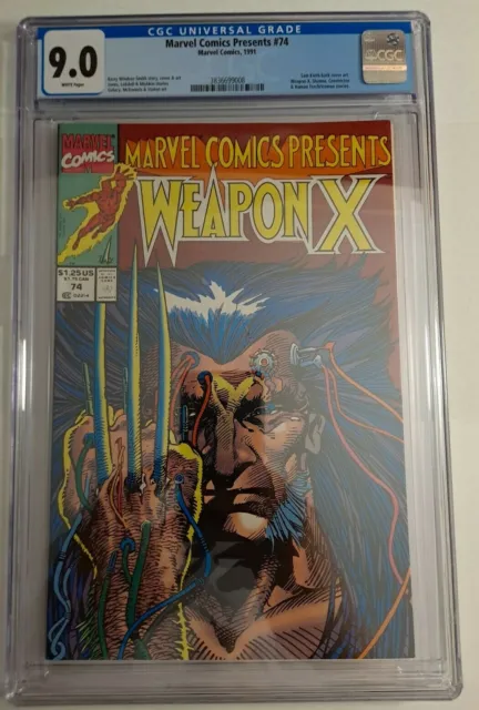 Marvel Comics Presents #74 CGC 9.2 (1991) Weapon X!  Key! Newsstand Edition