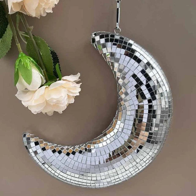 6 Pcs Portachiavi Da Discoteca Specchio Decorazioni Per Feste in