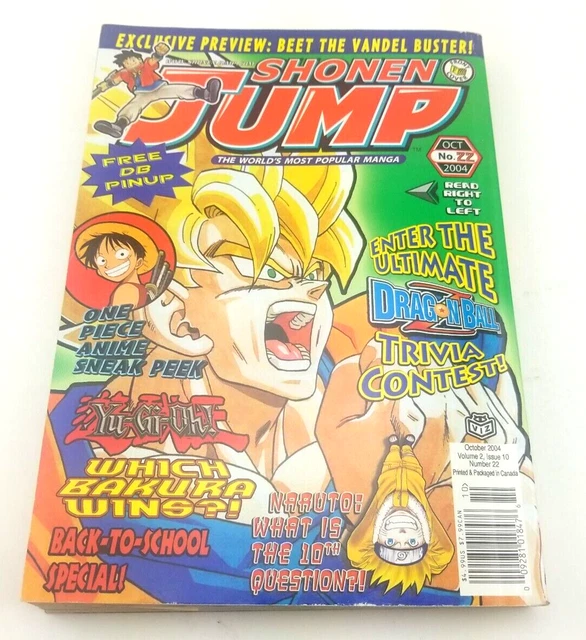 Shonen Jump October 2004 Volume 2 Issue 10 Number 22 Manga Anime Dragon Ball Z