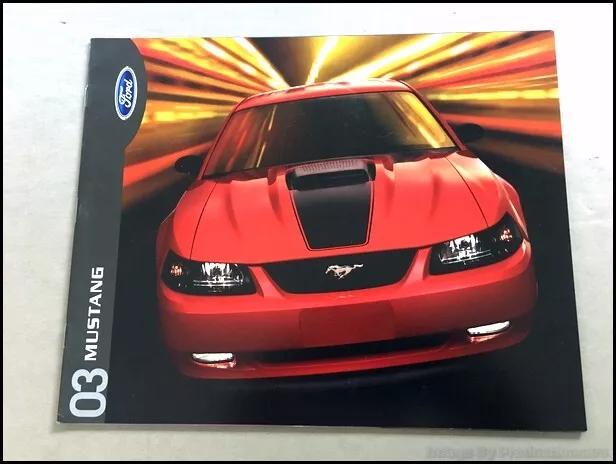 2003 Ford Mustang and GT 20-page Car Sales Brochure Catalog - Convertible Mach I