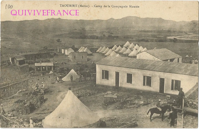 CPL100 -  MAROC - TAOURIRT - CAMP DE LA Cie MONTEE - LEGION ETRANGERE