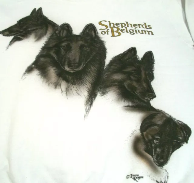 Belgian Tervuren T-shirt Size SM 34/36 - White