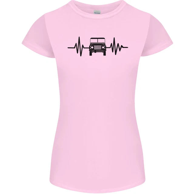 T-shirt 4x4 Heart Beat Pulse Off Roading da donna Petite Cut 3