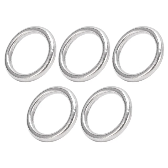 (4 * 20 mm) Anillo Redondo Grado Marino 304 Acero Inoxidable Ampliamente Aplicable