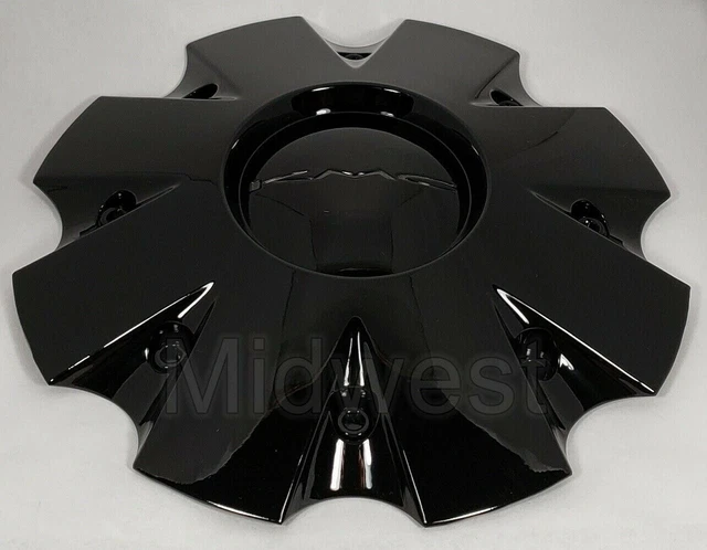 841L210S1 Black KMC Slide KM650 KM651 Wheel Rim Center Cap w Screws 18"-26" Only