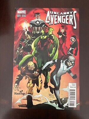 Uncanny Avengers #1 Vol. 2 (Marvel, 2015) Hastings Pasqual Ferry Variant, VF+