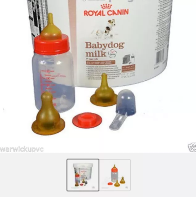 Royal Canin 2Kg Baby Dog Puppy Milk Kit  & Feeding Bottle Set Free Pen