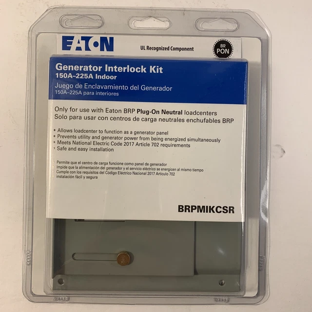 Eaton BRPMIKCSR Mechanical Interlock Kit 225-Amp BR Load Centers Type CSR Main