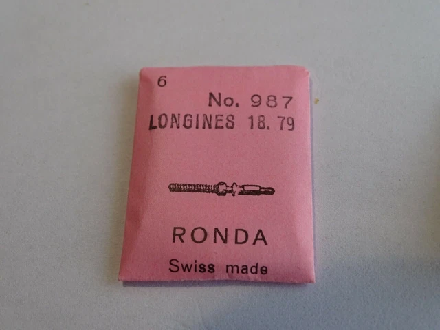 Tige De Remontoir Pour Montre WITTNAUER 10 E - Pièce Horlogerie RONDA - Neuf Sans Étiquette