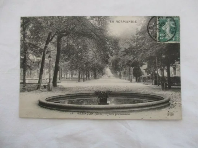 Cpa Orne 61 Alencon Les Promenades