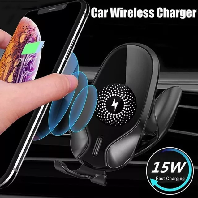 IR QI AUTO Wireless Charger Handyhalter Halterung KFZ Automatisch