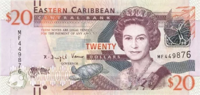 East Caribbean States - 20 Dollars - P-49 - 2012 dated Foreign Paper Money - Pap