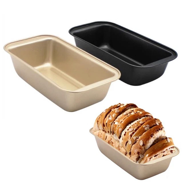 Sartén de acero al carbono rectangular estaño tostada pastelería herramienta mejoras para el hogar