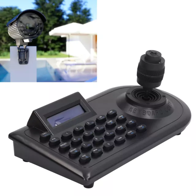 (UK Plug 100240V)LCD Analog PTZ Camera Keyboard ABS Controller DC12V 500mA