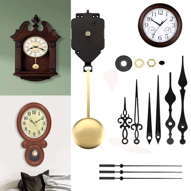 QUARTZ WALL CLOCK Pendulum Swing Movement Mechanism DIY Kit Chime