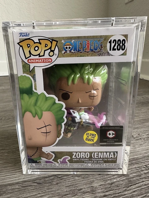 Funko Pop One Piece - Zoro w/ Enma #1288 GITD Chalice Exclusive w/  protector