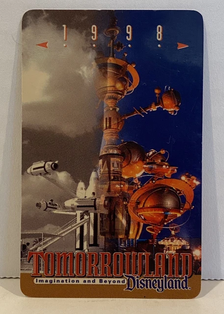Disneyland,  Tomorrow Land Pass, 1998, Used
