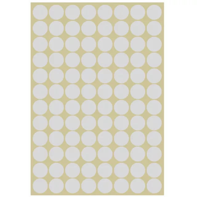 960×16mm Coloured DOT STICKERS Round Sticky Adhesive Spot Circles Paper Labels