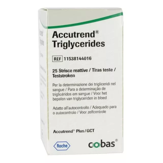 Colesterol Accutrend por caja 25 tiras ORIGINAL ENVÍO GRATUITO