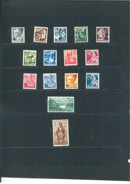 Sammlung Französische Zone Rheinland Pfalz komplett ** postfrisch