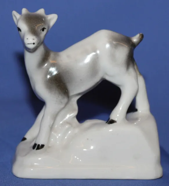 Vintage Hand Made Porcelain Mountain Goat Figurine