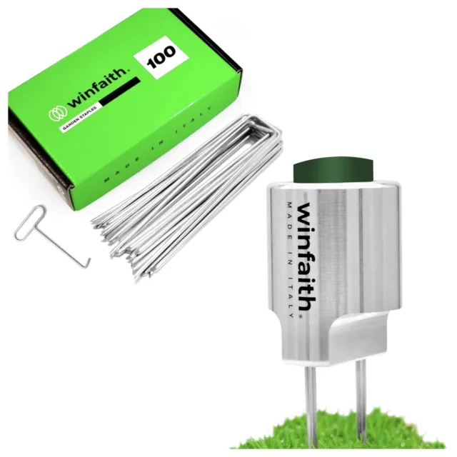 Artificial Grass Weed Green U Pins Peg Galvanised Steel Pegs Membrane Italian