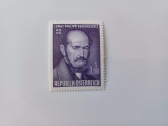 Briefmarke Österreich 1965 Mi 1116  Ignaz Phillip Semmelweis postfrisch