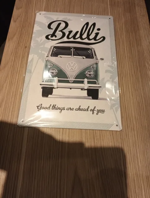 Blechschild VW Volkswagen Bulli T1 - Metallschild 20x30cm Retro Nostalgie - NEU