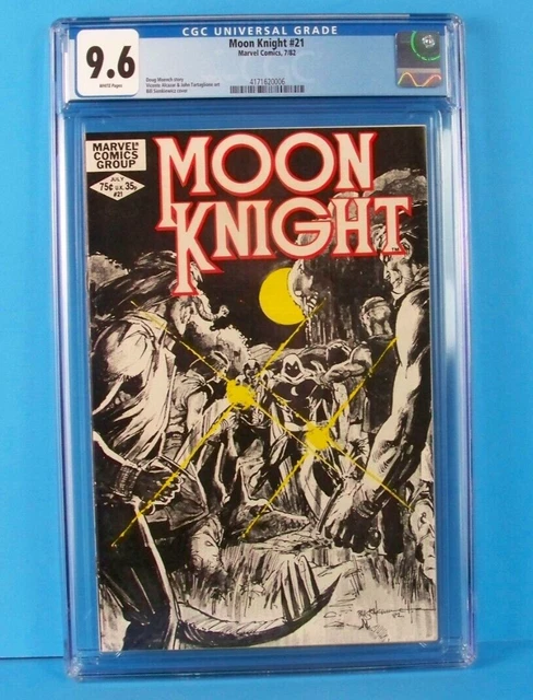 Moon Knight #21 Marvel 1982  Doug Moench Story  Sienkiewicz Cover   CGC 9.6 NM+