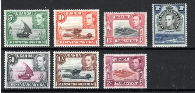 Kenya, Uganda and Tanganyika 1938-54 values to 2s between SG 137 and !46b  MH