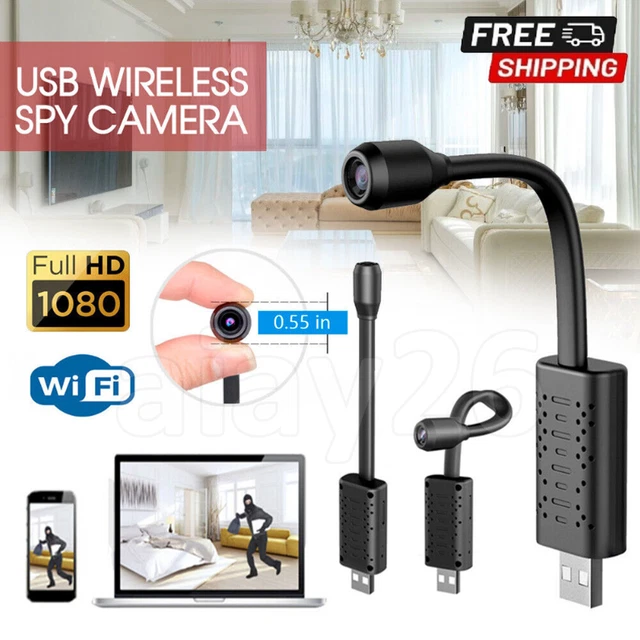 MINI WIRELESS HIDDEN Spy Cameras Wifi IP Cam Home Security Night Vision ...
