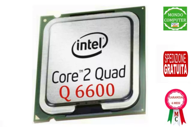 Processore Socket Lga 775 Intel Quad Core Q6600 & Slacr