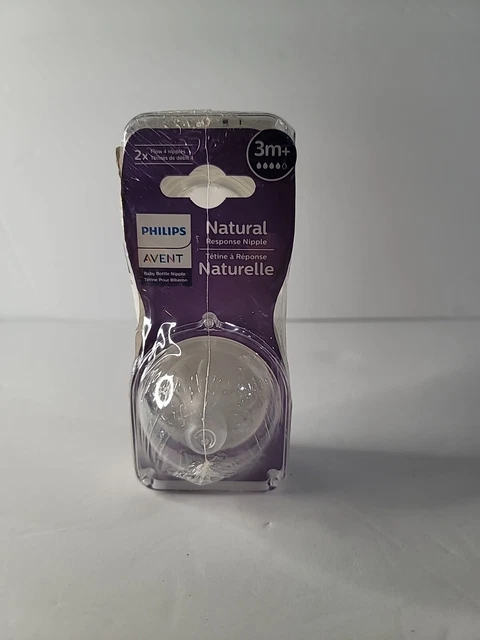 Philips Avent Natural Response Baby Bottle Nipple, 3m+ 4 Flow  Natural Nipple