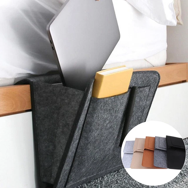 Borsa portaoggetti comodino in feltro borsa letto borsa da scrivania divano telecomando tasche da appendere