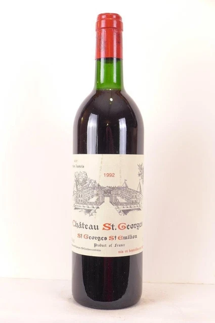 saint-georges saint-émilion château saint-georges sce petrus desbois rouge 1992