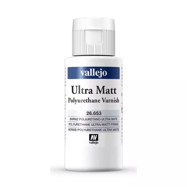 (154,00€/1l) Vallejo Lack Ultra Matt 60ml Ultra Matt Polyurethane Varnish 28.653