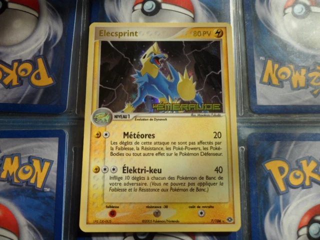 Pokémon Ex Emeraude Elecsprint Holo Rare carte de 2005