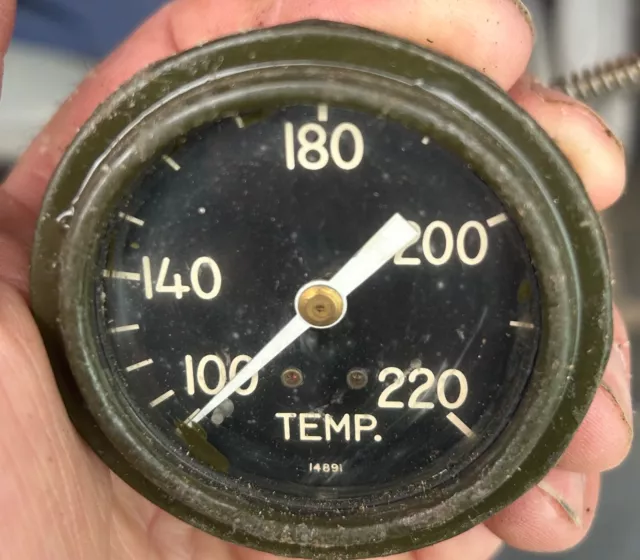 Original rebuild Temp Gauge - WWII Willys MB dodge wc cckw Original rebuild Temp Gauge - WWII Willys MB dodge wc cckw
