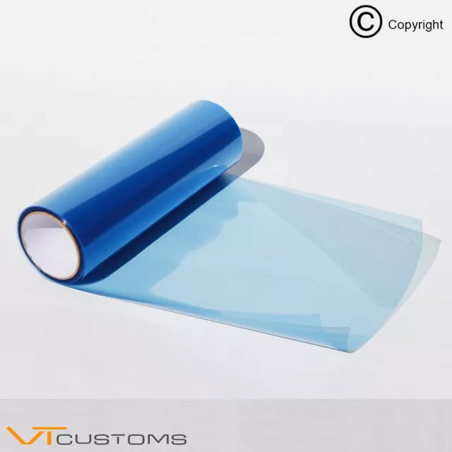 3 hojas A5 película azul claro para faros para luces antiniebla tinte automóvil envoltura de vinilo 2