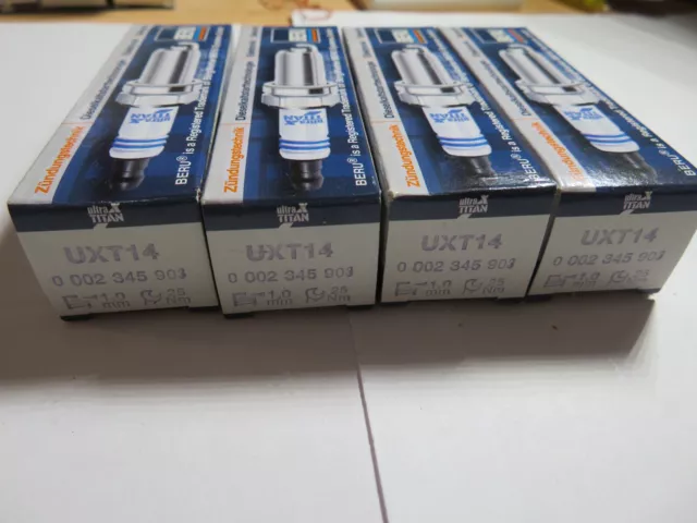 4x Original BERU Zündkerze Ultra X Titan UXT14 0002345903