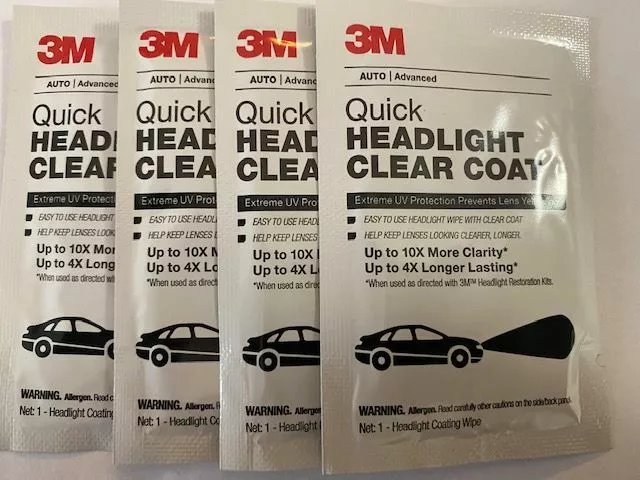 3M Quick Headlight Clear Coat 4x wipe lot